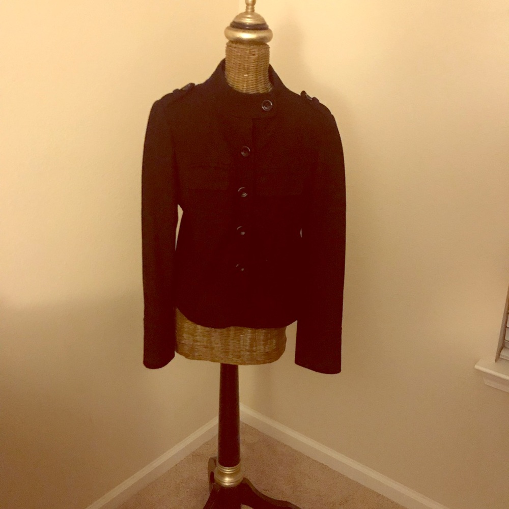 Military Style Wool Blazer